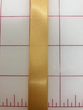 Single Face Satin Ribbon - 5/8-inch Old Gold